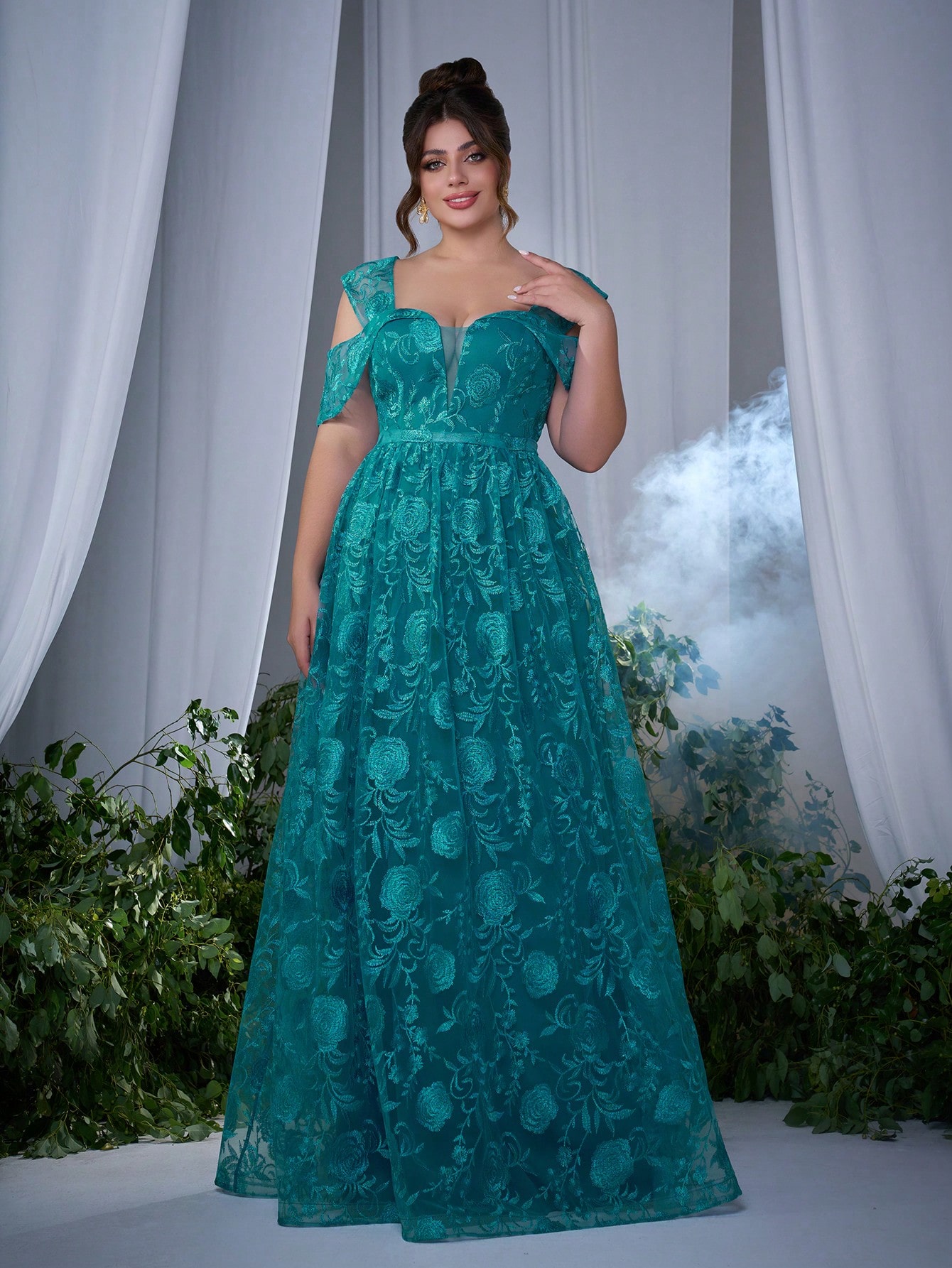 prom dresses blue and purple Purple Tulle Off Shoulder Long Prom Dress, Purple Formal Evening Dresses US 2 / Custom Color