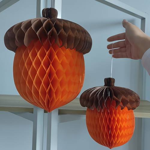 2pcs honeycomb ball ornaments christmas tabletop decor paper tassel balls for bedroom and living room background wall thanksgiving activity center display