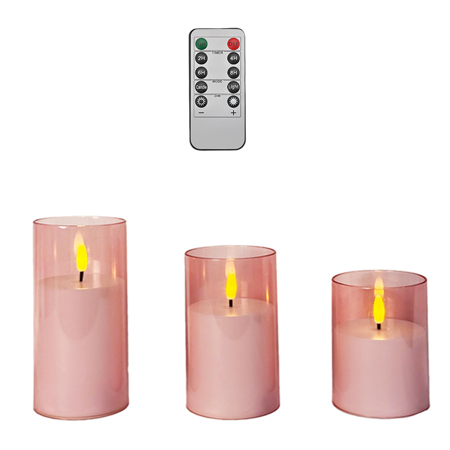 LED Electric Candles for Home Decor, Battery-Powered with Timer Function
