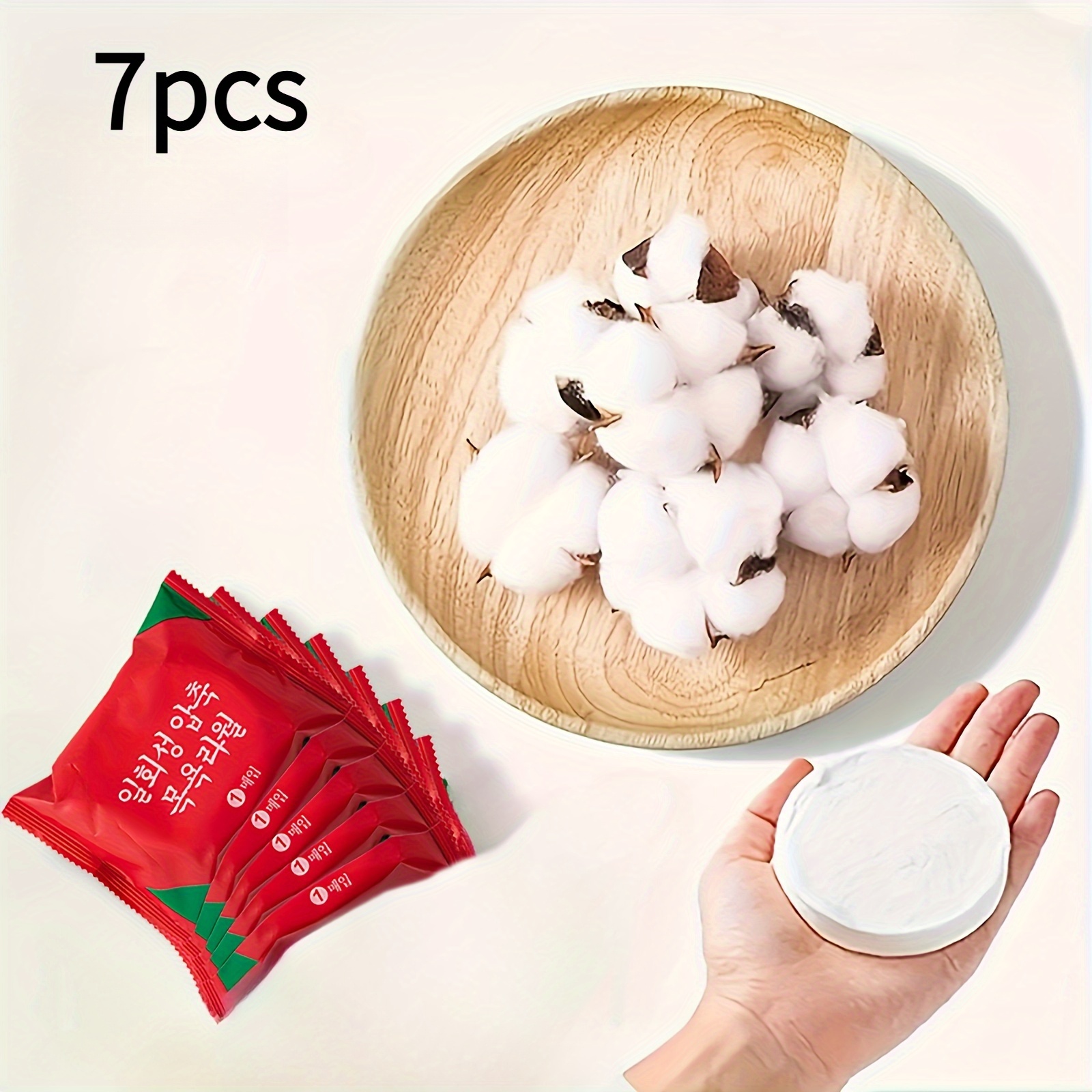 Image of 7pcs Portable Disposable Towel Set, Individually Packaged, Soft And Skin-friendly, Absorbency, Suitable For Business Travel, Home Use, Travel, Gym, Office, Vacations, And Camping
