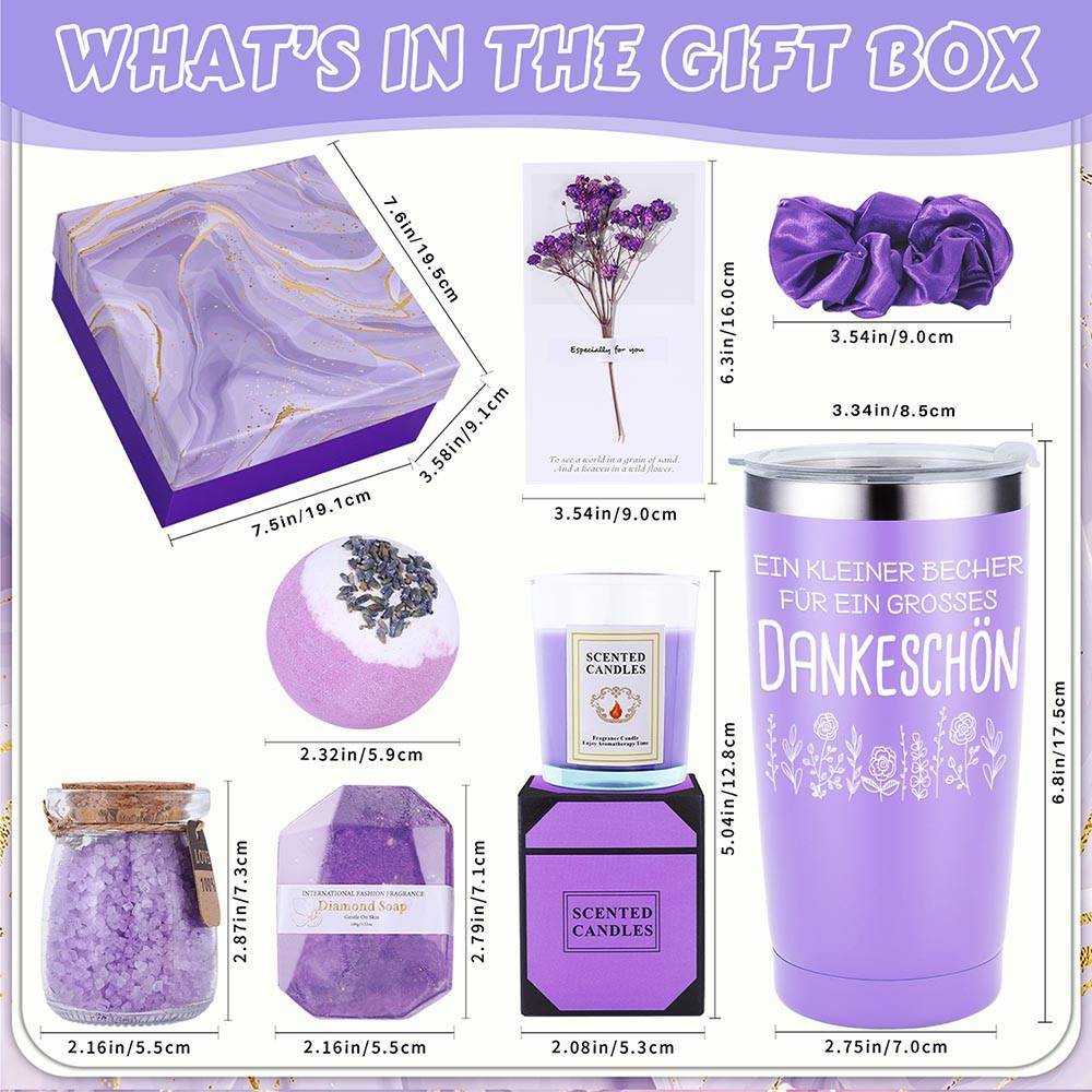 8 komada Sretna odlazak u mirovinu tematska ženska spa košara, rođendanski poklon, set za žene, višeodjelni paket za zabavu, kutija za spa darove za najbolju prijateljicu i sestru, samonjegujući poklon za djevojku, suprugu ili majku