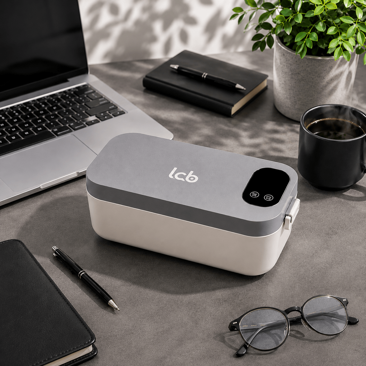 TEMU 7200mah Cordless Heated Lunch Box, Rechargeable 900ml Food Warmer With 304 Stainless Steel Container, Portable Self-heating Bento Box, Smart