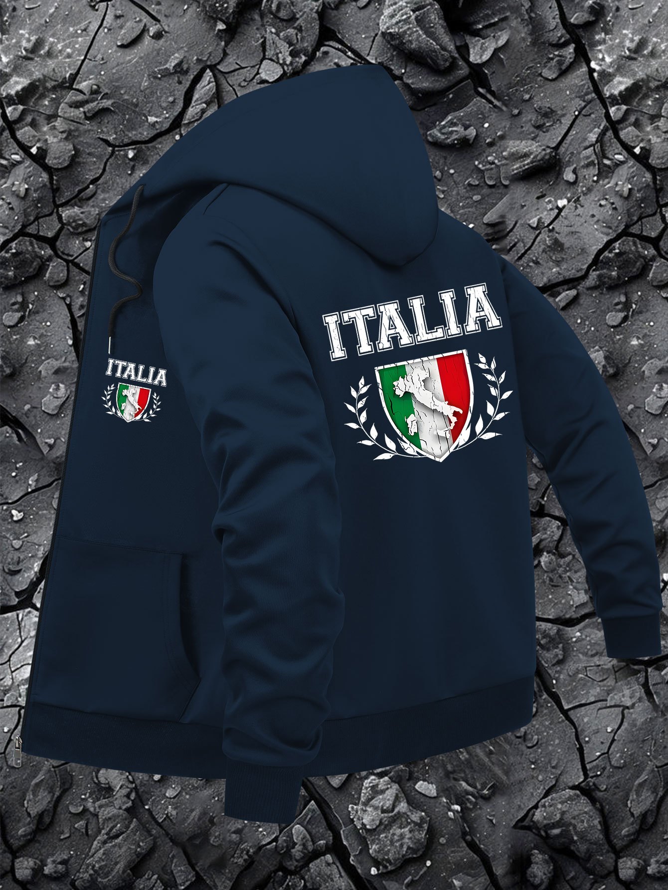 veste à capuche italia hommes manteau noir Temu Switzerland