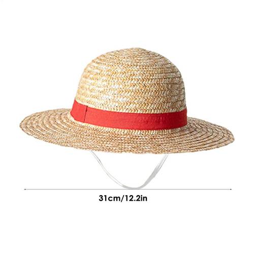 1pc of anime straw sun hat festival party role playing props sun hat parent summer straw beach hat unisex manual measurement has errors