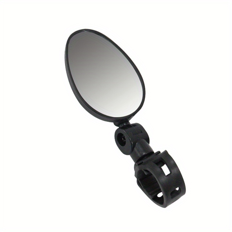 Single Pack 360-degree Panoramic View Bicycle Rearview Mirror, Adjustable For Road And Mountain Bikes, Anti-shake, Waterproof, Durable Pvc Material, Cycling Safety Accessory, Black