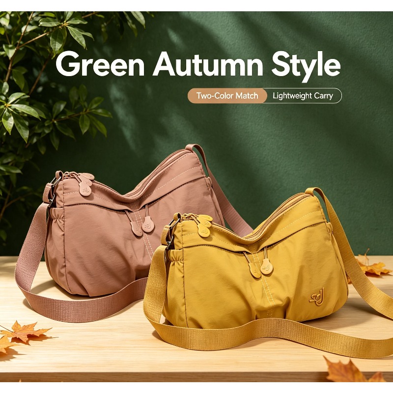 crossbody fashion lightweight large capacity women s crossbody bag   versatile lazy style women s shoulder bag nylon cloth bag women s versatile outdoor lightweight travel bag Product details 0