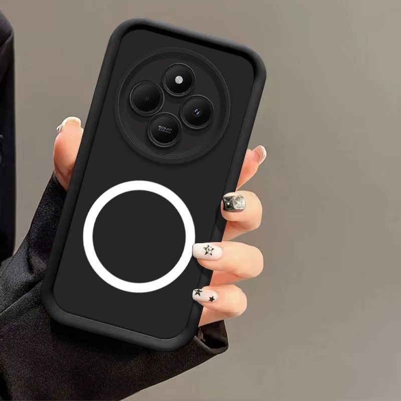 TEMU Phone Case - Magnetic Phone Case Suitable For Redmi 14c 13c 13 4g 5g Redmi13c 14c Full Lens Coverage Anti-drop Anti-slip Protective Cover