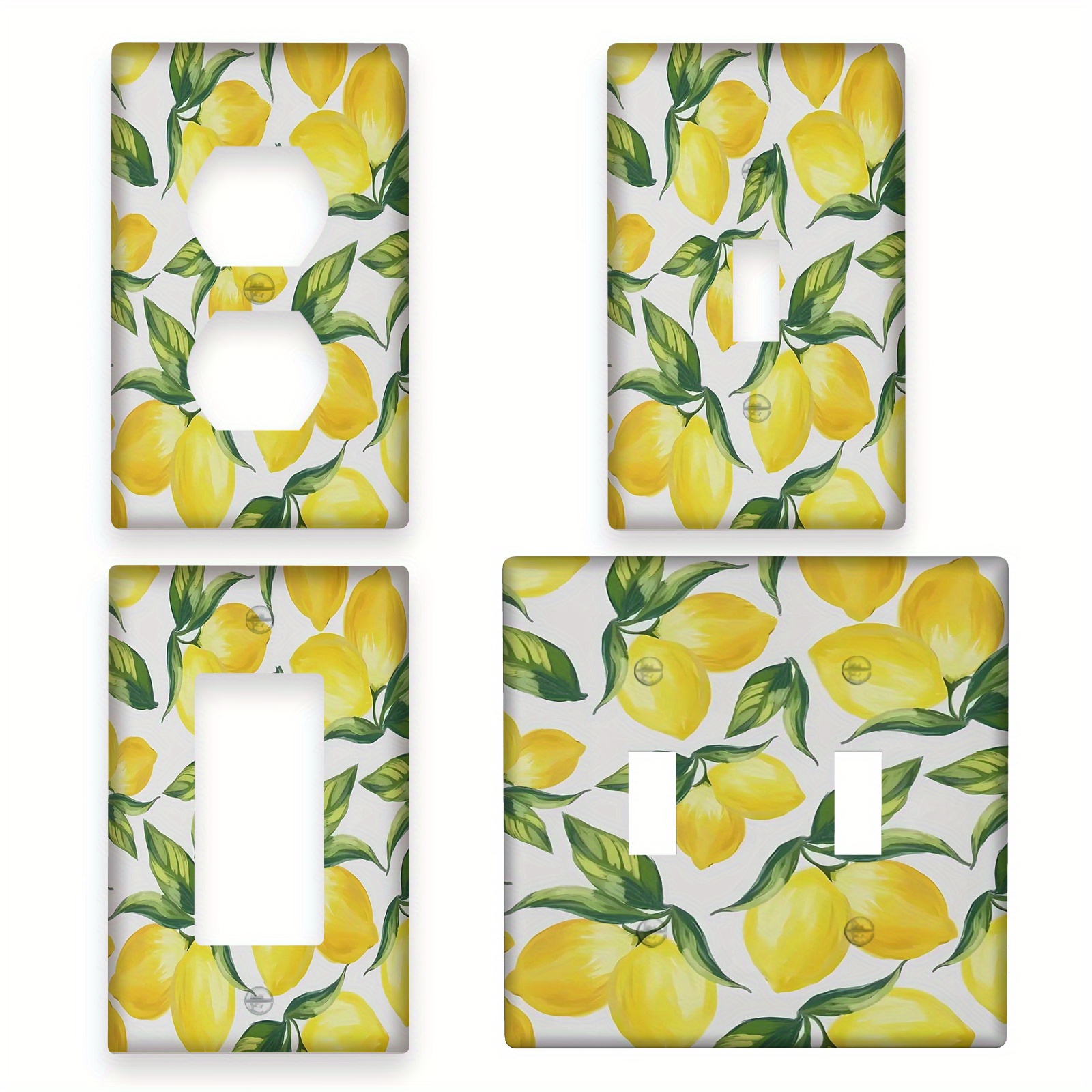 

Chic Yellow Light For Switch Cover - 1 Gang, Kitchen, Bathroom & Living Room Decor, Wall Plate, Light For Switch Cover, Yellow , Home Decoration