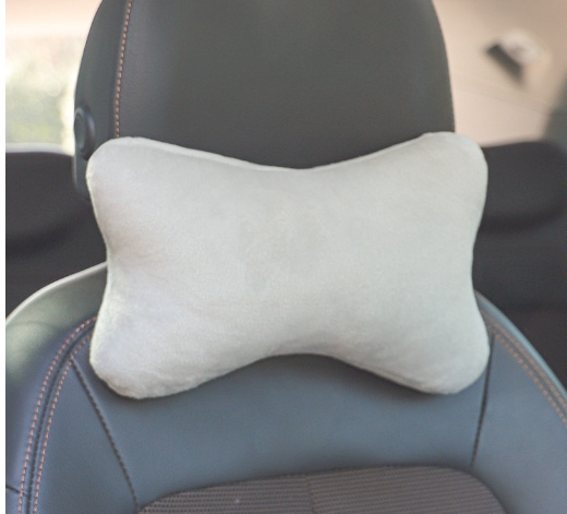 2pcs Ergonomic Memory Neck Pillow - 100% Polyester Soft Flannel Car Headrest & Seat Cushion - Breathable, Supportive