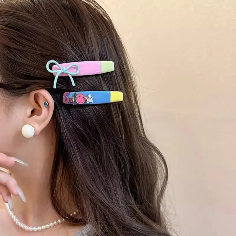 women s korean hair clip -  , blue, yellow, green, purple, red, -  -  for everyday & formal hairstyles - cute hairpin for s & women,   hairpiece, whimsical hairpiece Product details 0