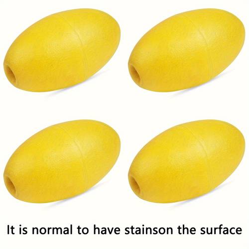 4pcs sea marker buoy rope float shapes marine buoy crab clamp fishing sign float oval water floats ski rope floats boat buoy swimming pool kayak route without battery