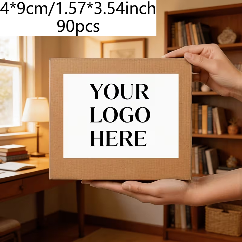 TEMU Personalized Custom Rectangular Stickers, Sizes: 3*5/4*6/4*9/6*9/8*12/10.5*14.8cm. You Can Your Own Images To Customize Labels Or Business Logos