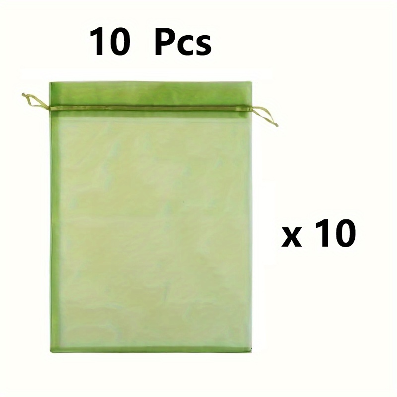 Reusable 10/30pcs 8x12 Inch Drawstring Mesh Netting Bags - Fruit And Vegetable Protection For Garden, Pest Barrier Covers - Grapes, , Pomelos