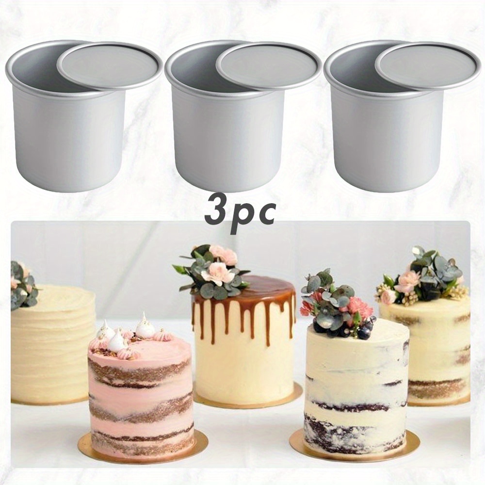 Tall Cake Inch Baking Tin 7*4 Inch Tall Round Aluminum Cake Baking