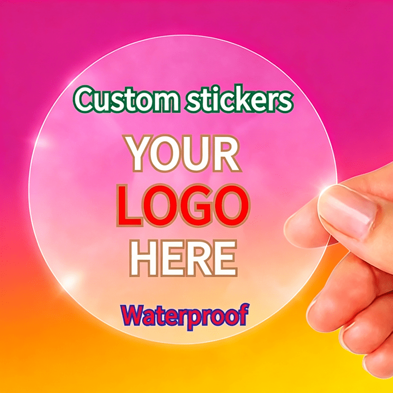 Round Personalized Custom Stickers, Available in Multiple Sizes