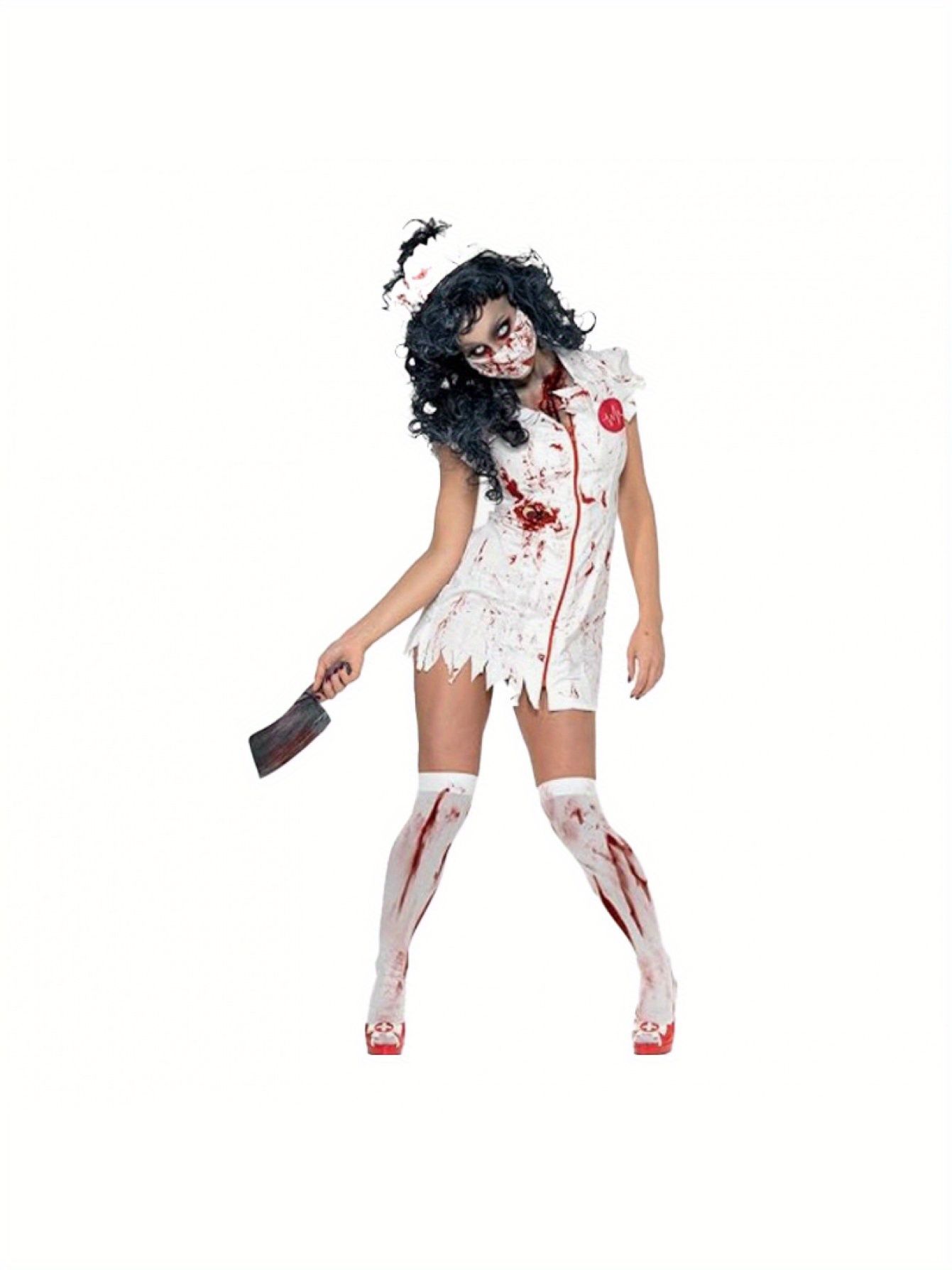2025 halloween hit female nurse zombie costume realistic - Temu