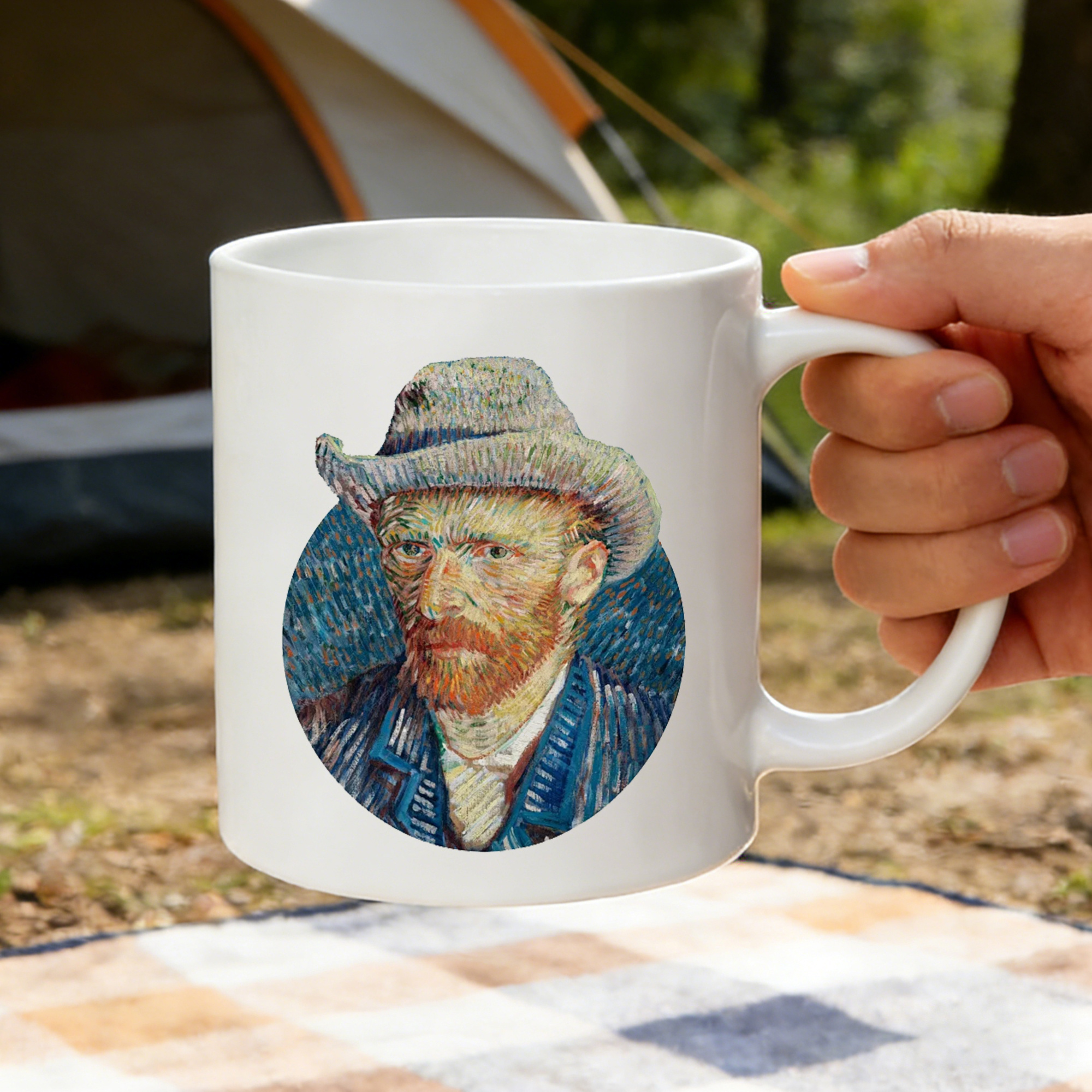 11oz van self portrait art mug classic - Temu