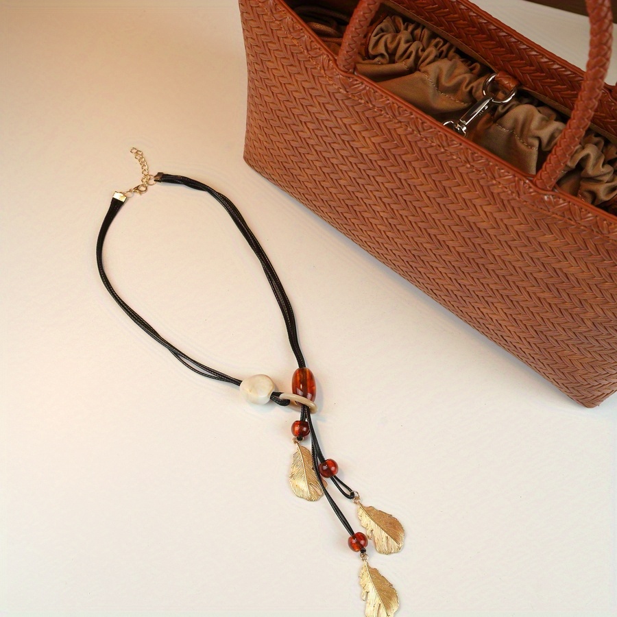 Coffee Brown Large Tote Bag styled 7