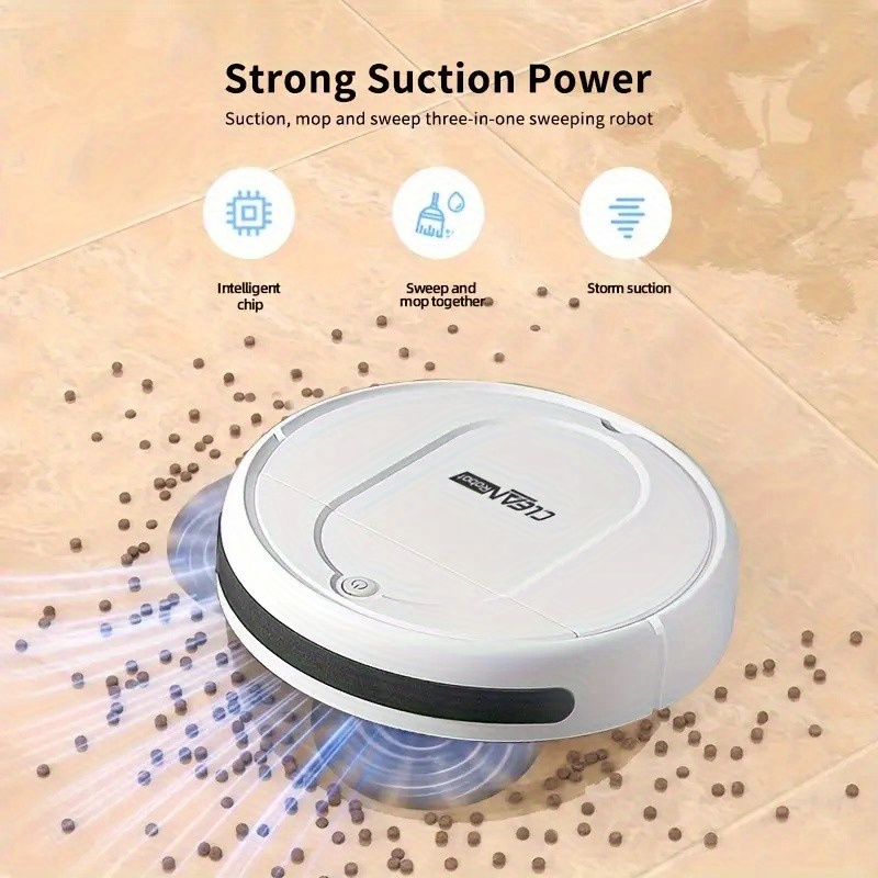 3-in-1 Robot Vacuum Cleaner with Tangle-Free Suction, Automatic Self-Charging, Multi-Purpose for Floor Cleaning, Pet Hair, Paper & Garbage - Fast Charging, Powerful Cleaning, USB Powered, Vacuum Cleaner Robot, Home Cleaning Aid, Modern Home Robot, Durable Plastic Body, Robust Construction 10 3-in-1 Robot Vacuum Cleaner with Tangle-Free Suction, Automatic Self-Charging, Multi-Purpose for Floor Cleaning, Pet Hair, Paper & Garbage - Fast Charging, Powerful Cleaning, USB Powered, Vacuum Cleaner Robot, Home Cleaning Aid, Modern Home Robot, Durable Plastic Body, Robust Construction - Image 10