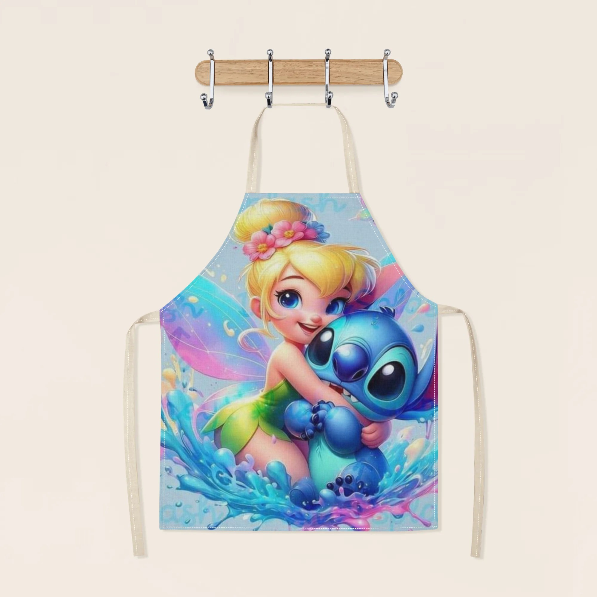 disney   a stylish waterproof apron featuring adorable cartoon designs of  ,  ,  ,  , and more.   beautiful and fashionable, with a simple and elegant style, suitable for hotels, supermarkets, restaurants, fru hops, bubble tea stands, and   home use. details 2