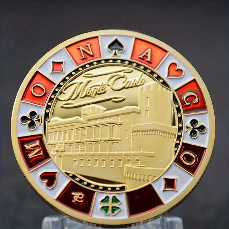 Image of Replica Coin New Hot-selling Game City Commemorative Monaco Medal With Colorful Micro-embossed Collectible Gift