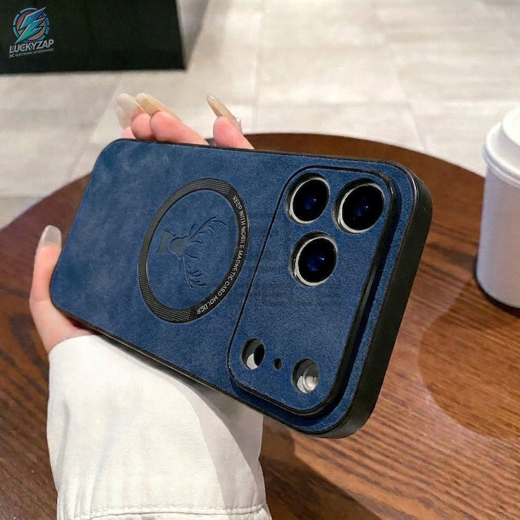Image of Phone Case - Compatible With Iphone 17/17 Air/17 Pro/17 Pro Max/16/15/14/13/12 Pro Max/plus, Touch Protective Case Supports Wireless Charging With Full Lens Protection And Deer Head Pattern