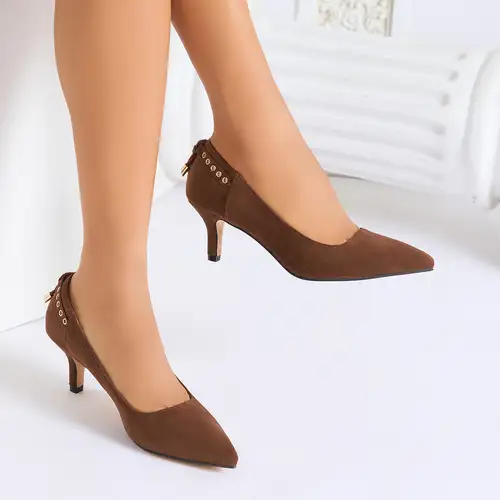womens brown dress shoes low heel sold on Temu United States womens brown dress shoes low heel sold on Temu United States