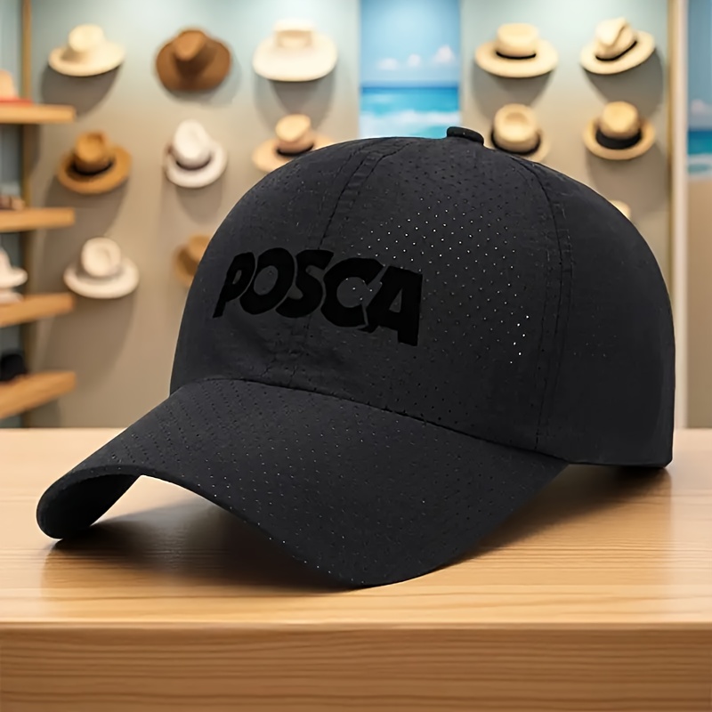 TEMU Gorra de béisbol de secado rápido - y ajustable, ideal para golf y actividades al aire libre, estilo personalizable, transpirable, diseño unisex