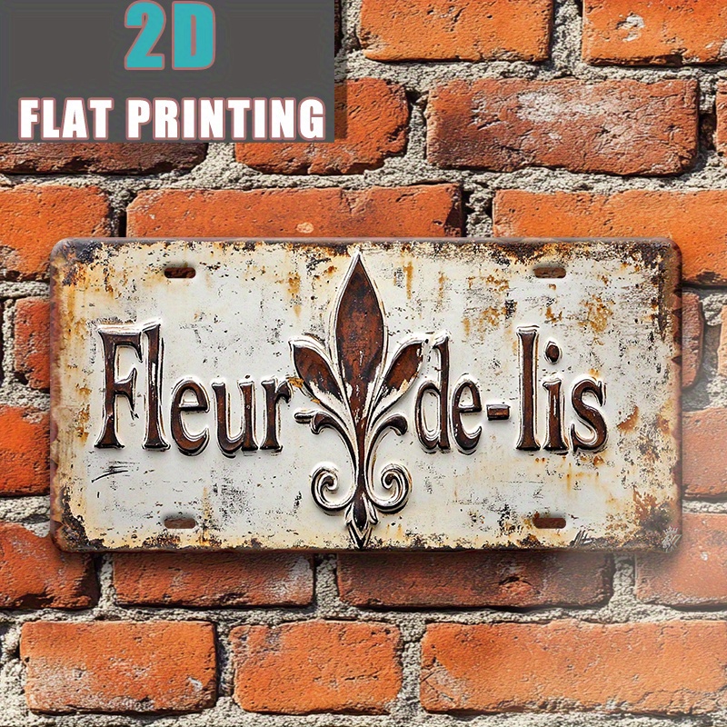 TEMU 2d Flat, 2d Flat Prinaluminumg, 1pc, Vintage Metal Aluminum Sign, Decorative Sign (30.48cm X 15.24cm), Housewarming Gifts, , Gifts For Hostess,