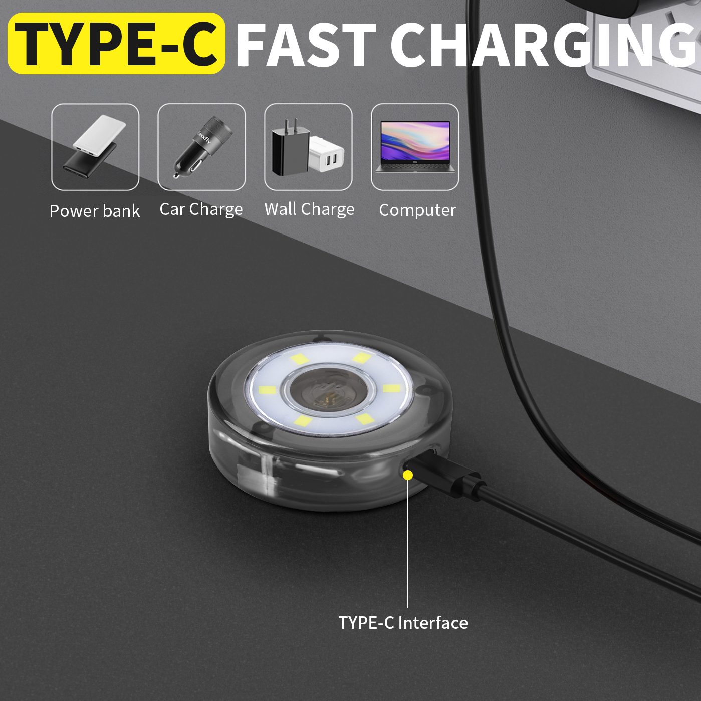 Smart Portable Key Light with 3-Level Dimming