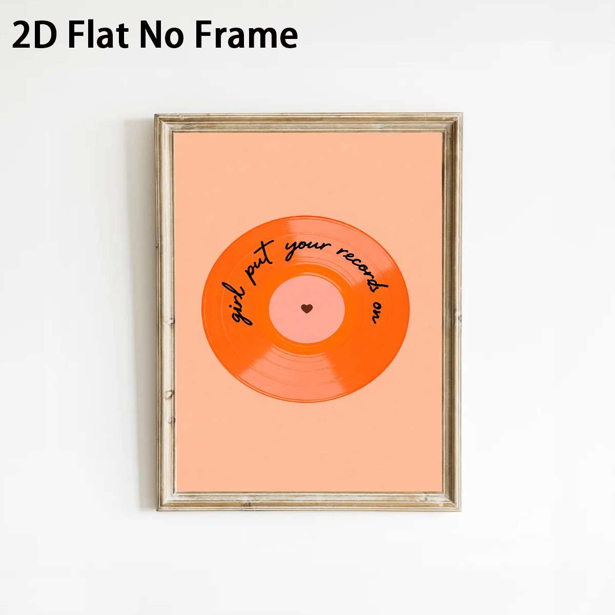 TEMU 2d Flat, 2d Flat, 1pc, Retro Wall Art, Vinyl Record Quote Canvas Posters, Unframed Art Prints, Modern Canvas Painting, Bedroom Kitchen Bathroom