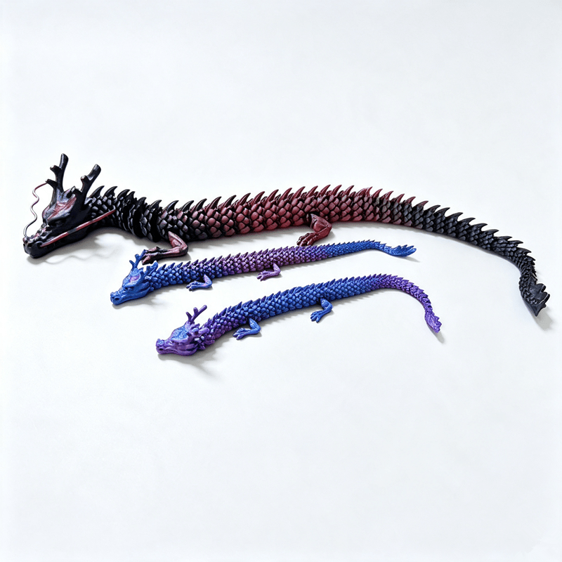 TEMU 3pcs Set, Random Colors, 3/60/30cm In 3 Sizes, Canglan Fuzhe Toy, Random Colors. Mixed Gradient Animal Toy, Recreating The Aura Of An Oriental .