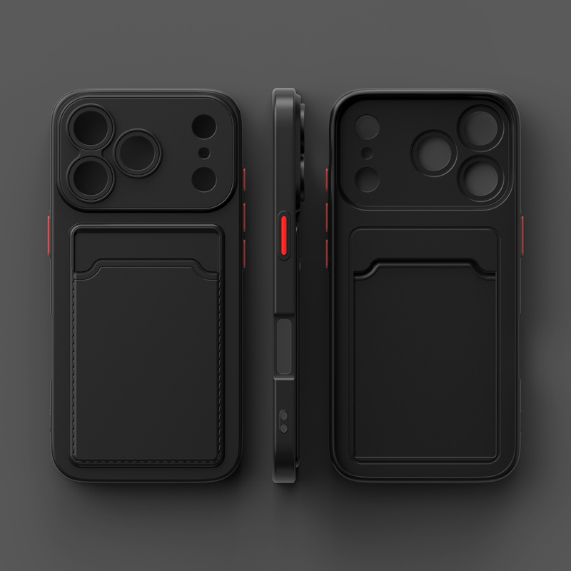 E-shop Handyhülle - Color Block Premium Skin-Feel Wallet Handyhülle für iPhone 17/17 Pro/17 Pro Max/16 Pro Max/16 Pro/16/15/14/13