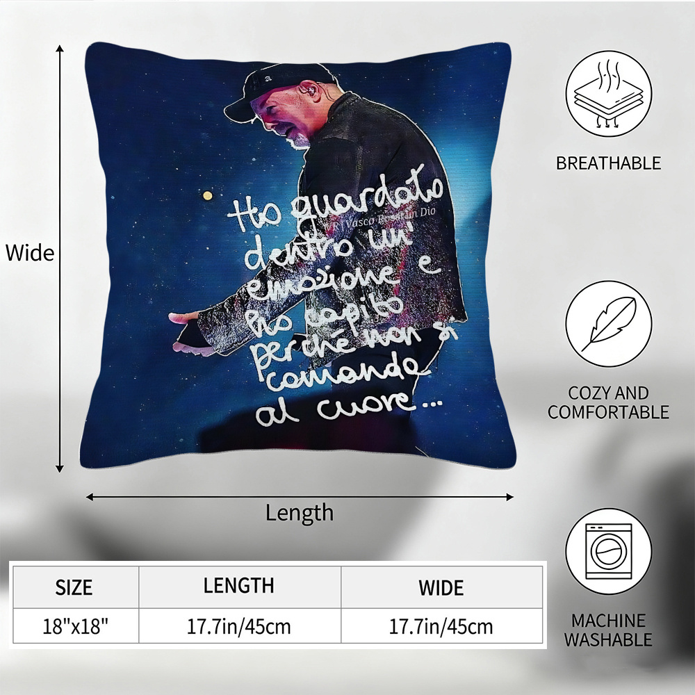 TEMU per cuscino con stampa a tema , 18x18 pollici, per cuscino decorativa con motivo moderno, chiusura a cerniera, lavabile in lavatrice, adatta per