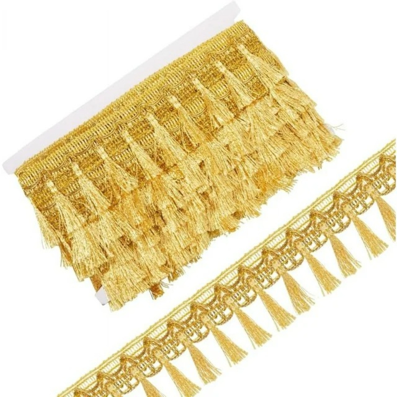 TEMU con nappe glitterate da 10m con bordo e decorazione per fai da te, cucito, abbigliamento, tende, tovaglie, gonne