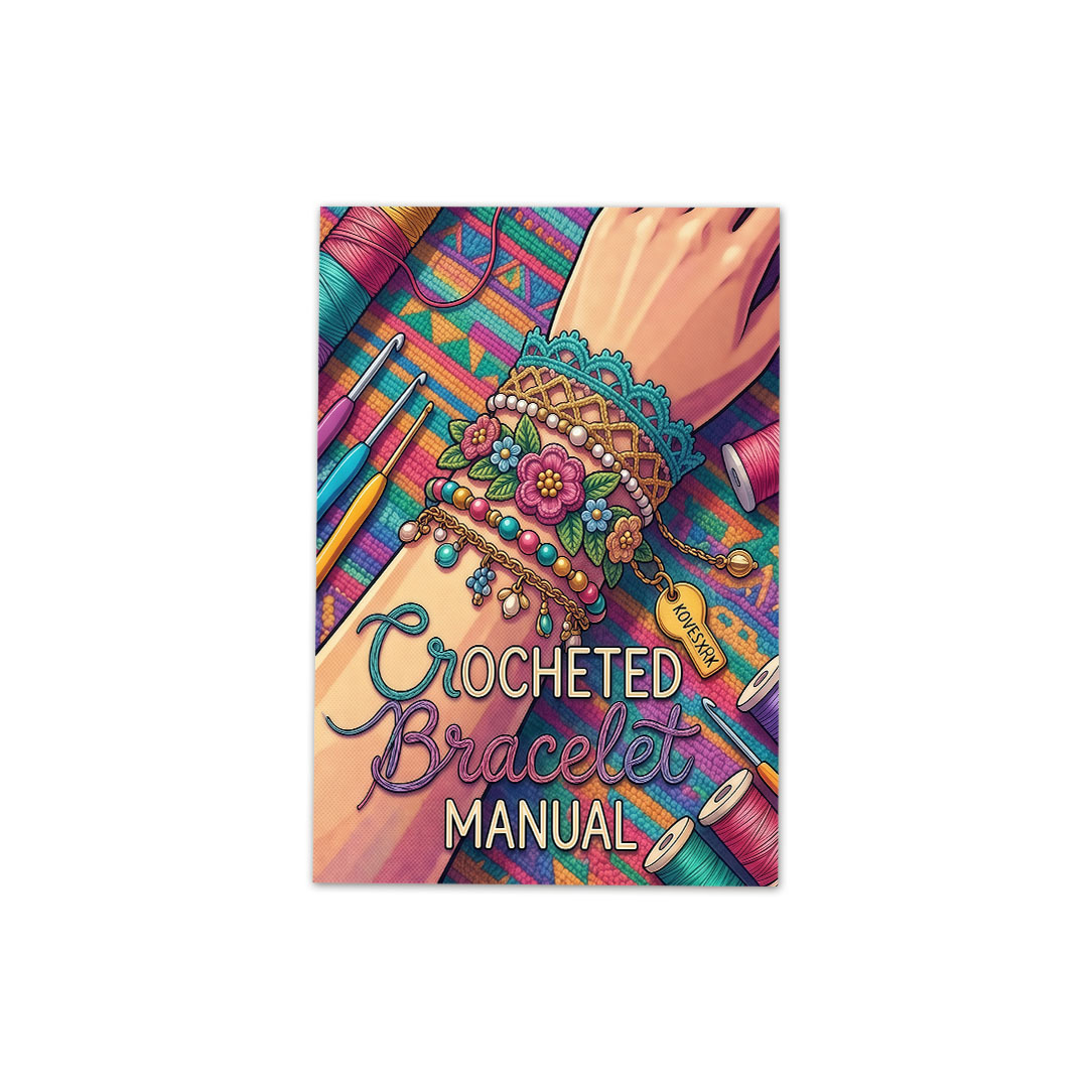 TEMU 1pc Guía Manual del de Pulsera Tejida | Cubierta de Pulsera Vintage Colorida | Tamaño A5 | Hilo y Consejos para Combinar Materiales | Ayúdalo a