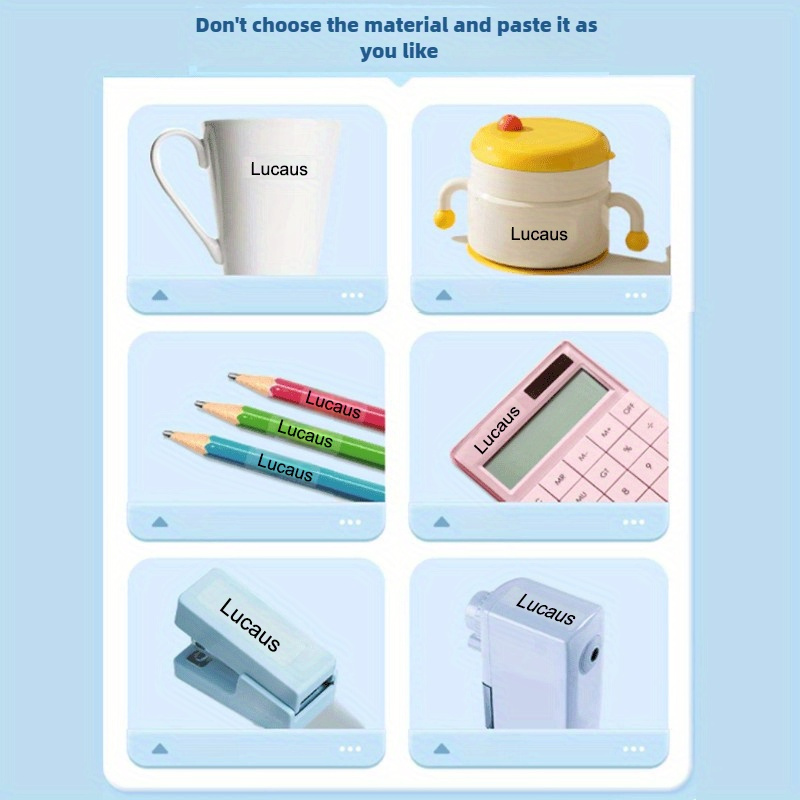 Personalized Custom Transparent Name Tags, Waterproof Material, 45-999pcs Set, Suitable for Paper Labeling, Numbering, School Supplies, Office Essentials