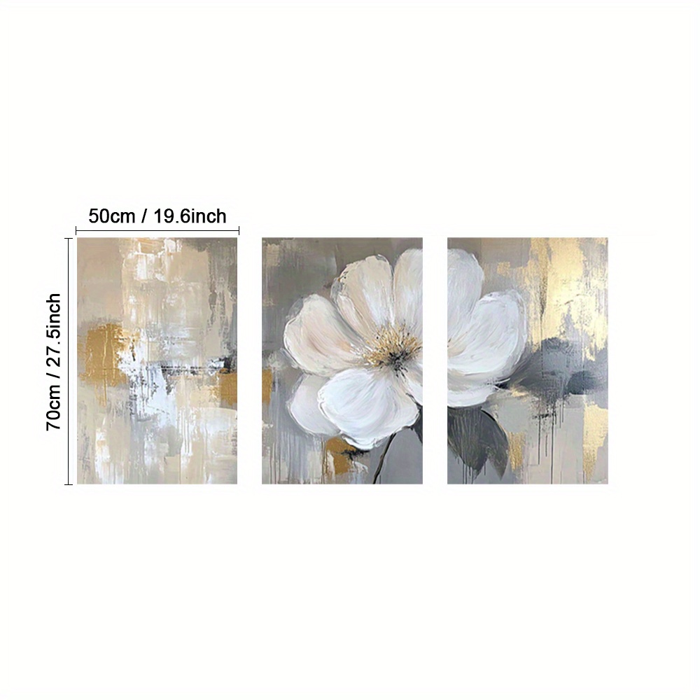 TEMU Set Of 3 Framed Poster, Modern Wall Art, Art Prints, Golden Highlights Canvas Print, Abstract Paintings, Classic Poster, Paintings, Decorative