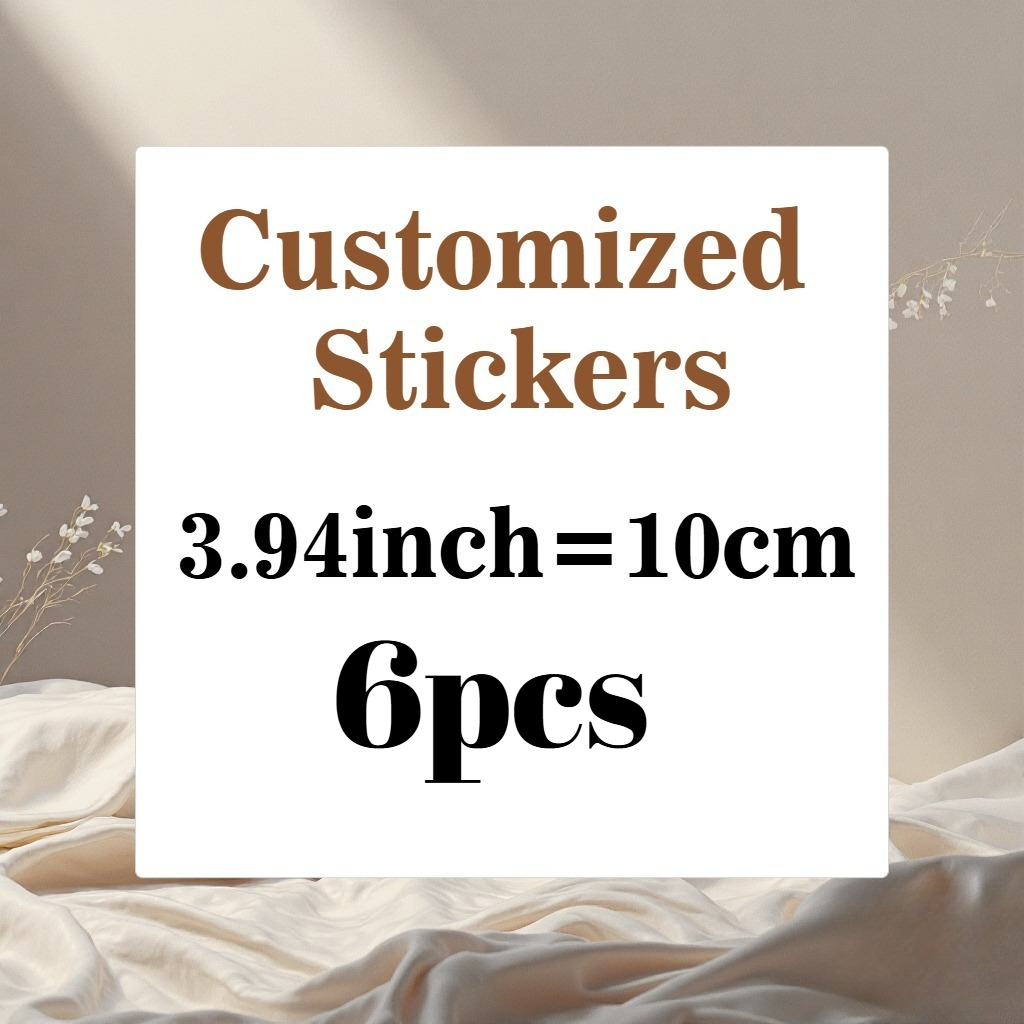 Personalized Custom Large Stickers, 8.0cm/10.01cm/11.99cm