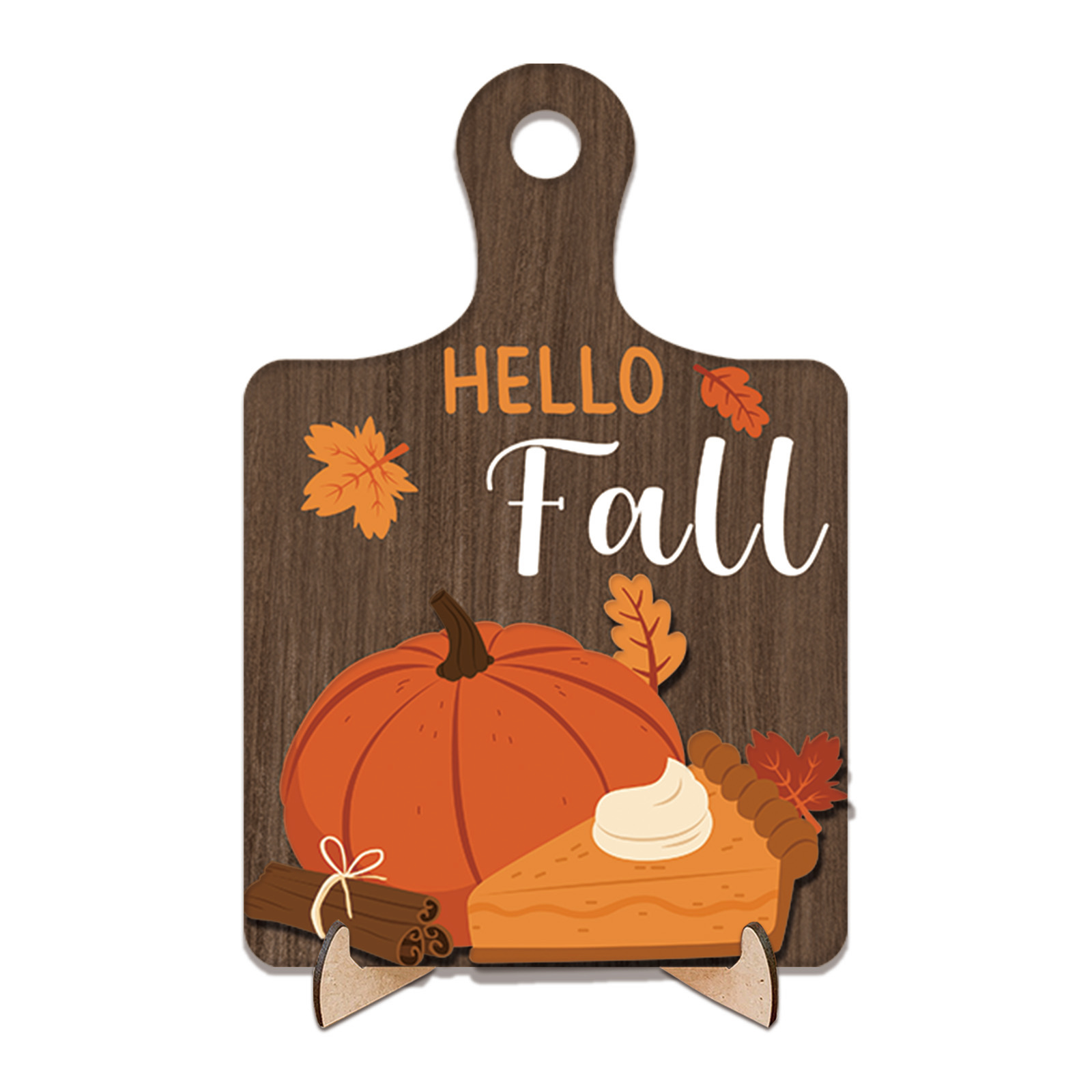 TEMU 1set Classic Autumn-themed Wooden Table Signs, With Pumpkins And , Autumn Table Signs, Autumn Wooden Signs, Best Autumn Gift , Home Decor