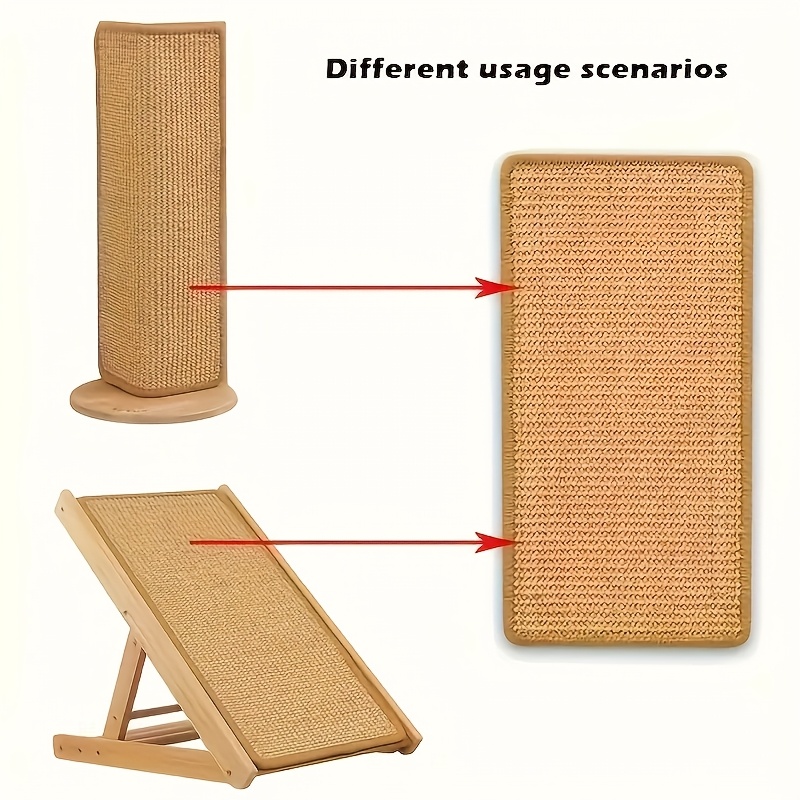 Una versión mejorada del rascador de sisal con un diseño seguro para sofá, ejercicio multicapa para que los gatos rasquen y jueguen, no incluye el estante - El regalo perfecto para tu gato, un tapete rascador, accesorio de muebles para mascotas, regalo de Navidad y Año Nuevo para mascotas
