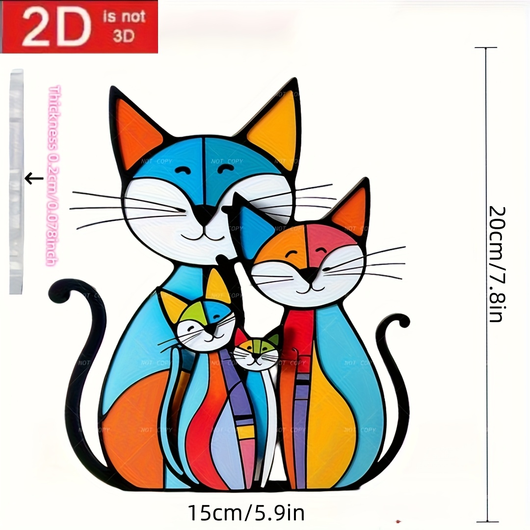 TEMU Piatto 2D, Stampa Piatta 2D 1 pz da Parete con Design Acrilico che si Abbraccia, Adatta per Decorazione di Giardino Esterno/Interno, Patio,