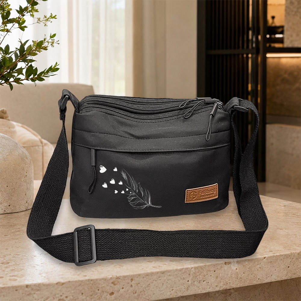 TEMU Women's Minimalist Crossbody Bag With Adjustable Strap & Fringe Tassels - Multi-pocket Single-shoulder Purse Suitable For Travel, Commuting,