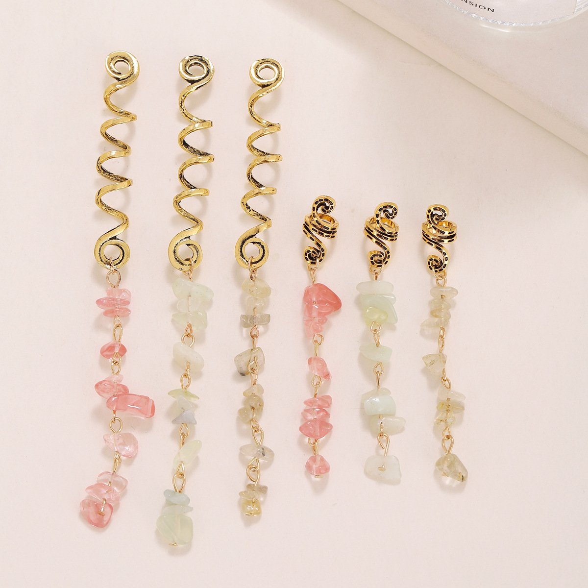 E-shop 6 Stück Perücke Schmuck Anhänger Mode Additions Neue Legierung Dreadlocks Feder Additions