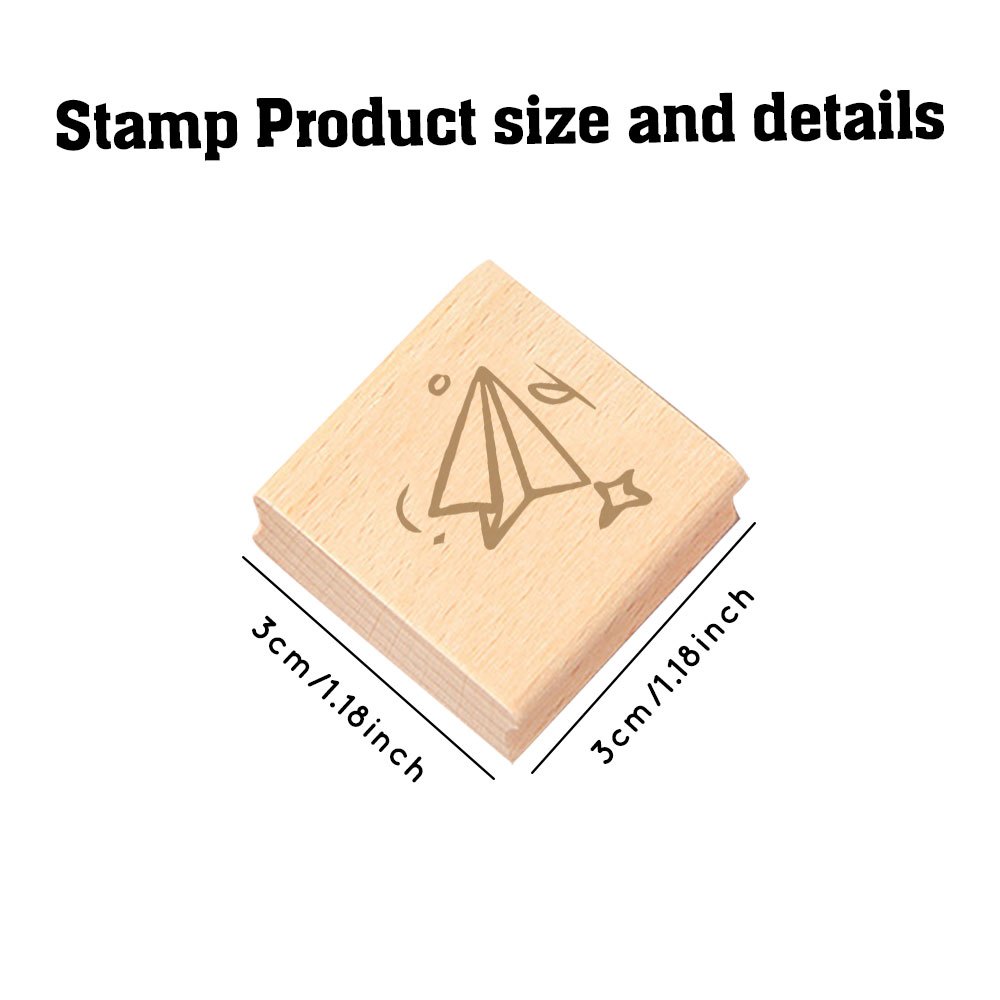 Wood Stamp for DIY Journaling and Scrapbooking