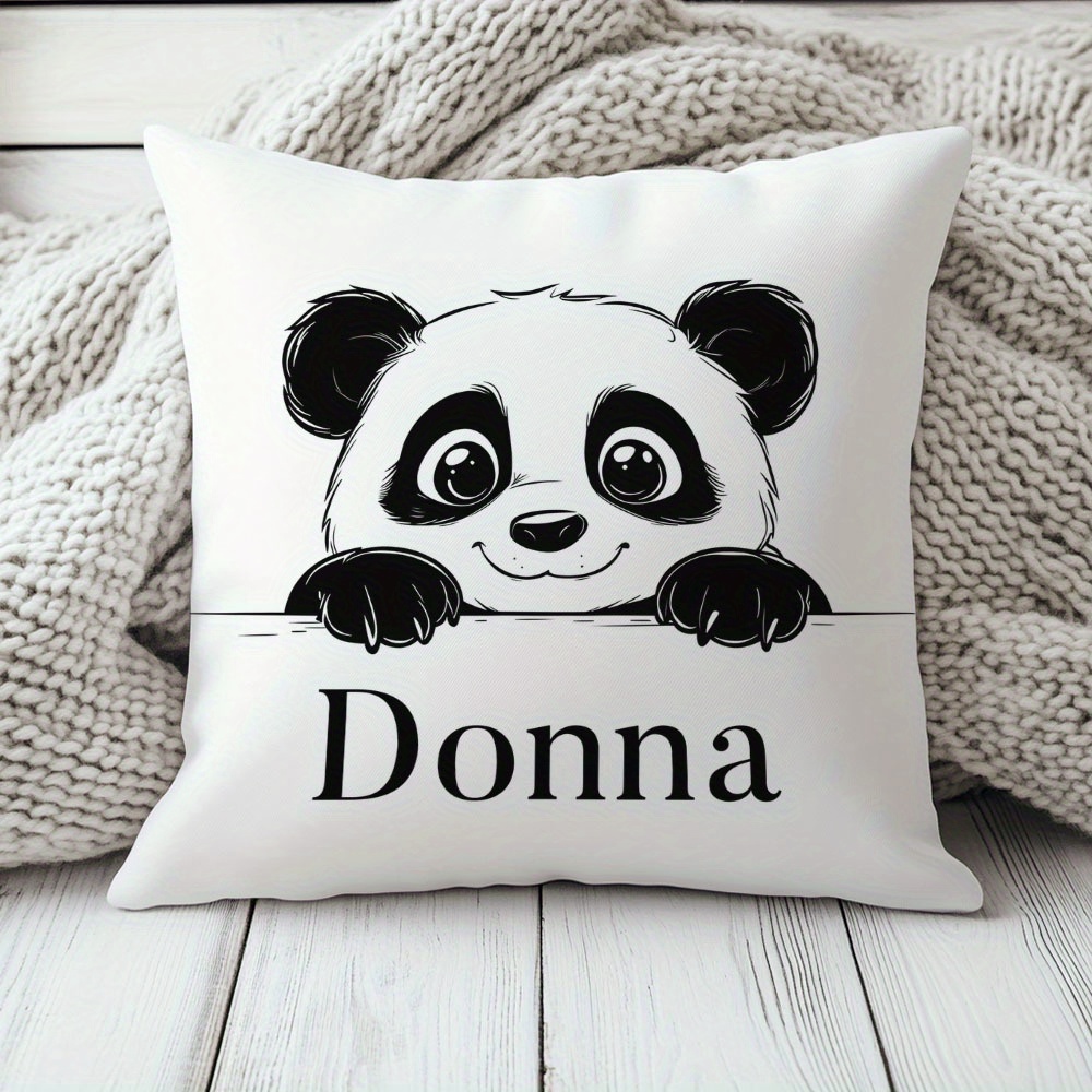 Panda Kuscheltier Aus Plüsch – 28 Cm Weich, Gewichtet, Perfekt Zum Knuddeln & Als Dekoration