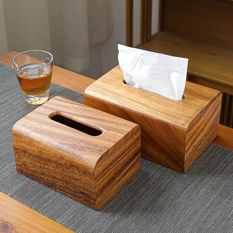 premium walnut wood tissue box cover with slide-out bottom - modern decorative tissue holder, 5, 6x5, 6x6 inch natural  , durable & stylish for bedroom, dining table, office -   decor accessory, tissue holder for bathroom, bedroom accessory,  ,  , decorative accessory, interior designers, contemporary design,    , interior  , office accessories, minimalist style lovers, wedding decor, reinforced edges Product details 4