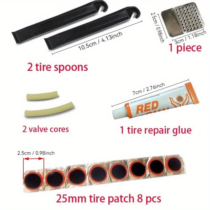 Kit De Réparation Pour Boyaux De Vélo Vélox - Neuf, Rustines Et Colle
