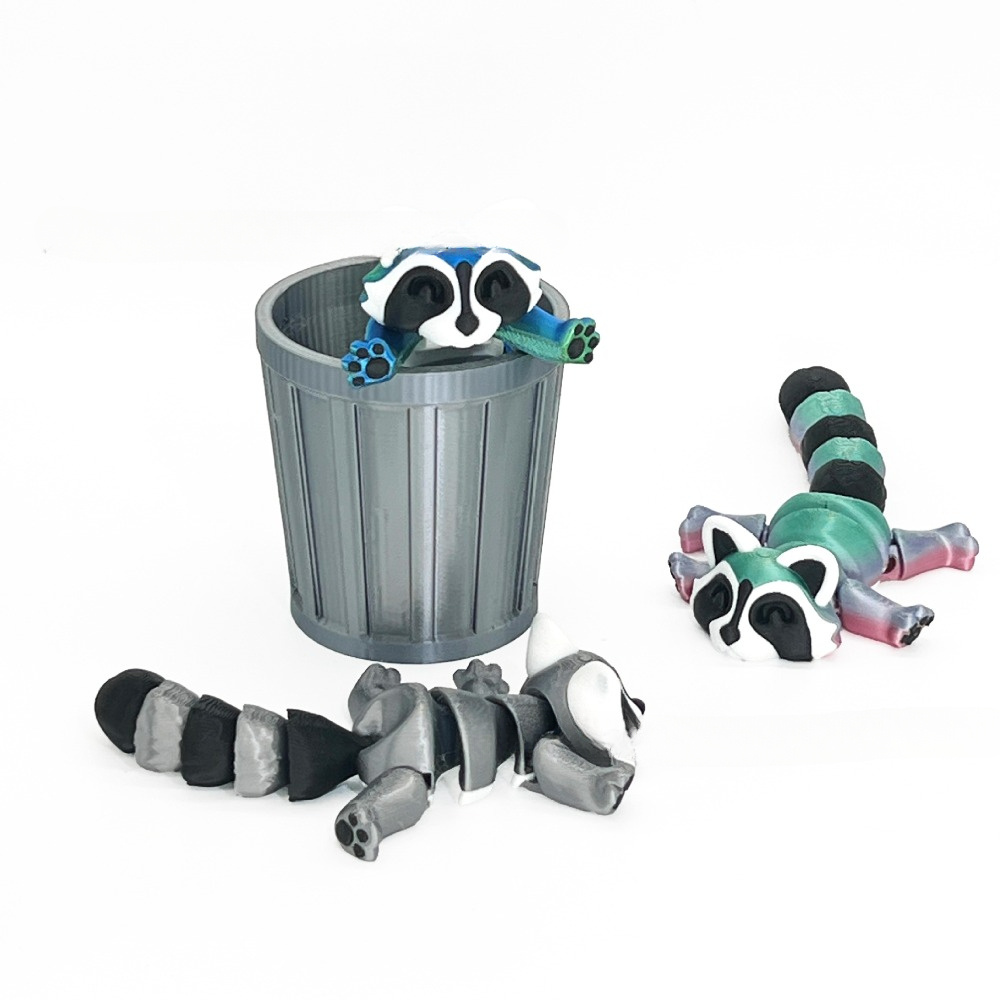 

1pc Articulated Trash Can Doll – Vibrant 3d Printed, Multi-joint Design For Relax – Ideal Desk Decor & Unique Gift For Home And Office, Decor