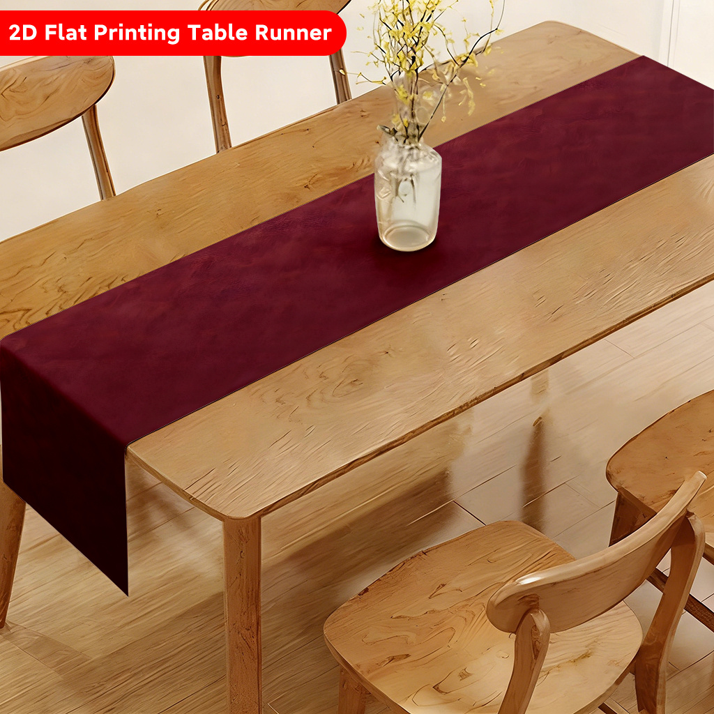 TEMU 2D-flach Tischdecke ., Roter abstrakter Design Hintergrund Polyester Tischläufer, Rechteckig, Geeignet für Esstisch, Couchtisch, Familienparty